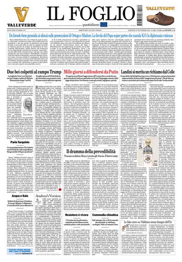 Prima-pagina-il foglio-messina-edizione-di-oggi-19-11-2024